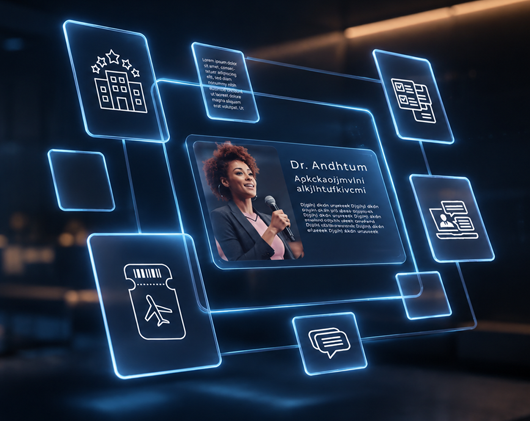 Professional event speaker portal
