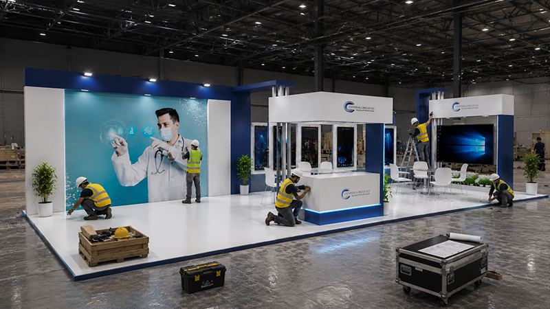 Professional exhibition booth design, construction and installation